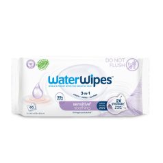   WaterWipes Soothing Clean Nedves Törlőkendő Organikus Levendula és Grapefruitmag Kivonattal 60db - Műanyagmentes, Nyugtató és Gyengéd Bőrtisztítás
