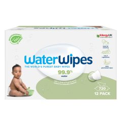   WaterWipes Biodegradable Nedves Törlőkendő Szappanbogyó Kivonattal Mega Pack 720db - Biológiailag Lebomló, Érzékeny Bőrre, Gyengéd Tisztítás