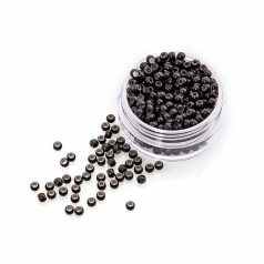   Szilikon Nano Gyűrű I-TIP Hajhosszabbításhoz Sötétbarna Színben 100db