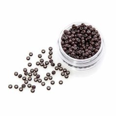   Szilikon Nano Gyűrű I-TIP Hajhosszabbításhoz Középbarna Színben 100db