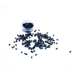  Mini Hüvely Perem Nélkül Hajhosszabbításhoz Fekete 100db Szilikon Alumínium Kivitel 3x3x5mm #1