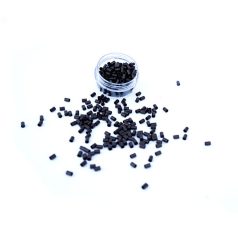   Mini Hüvely Perem Nélkül Hajhosszabbításhoz Sötétbarna 100db Szilikon Alumínium Kivitel 3x3x5mm #3