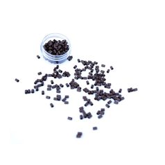   Mini Hüvely Perem Nélkül Hajhosszabbításhoz Középbarna 100db Szilikon Alumínium Kivitel 3x3x5mm #5