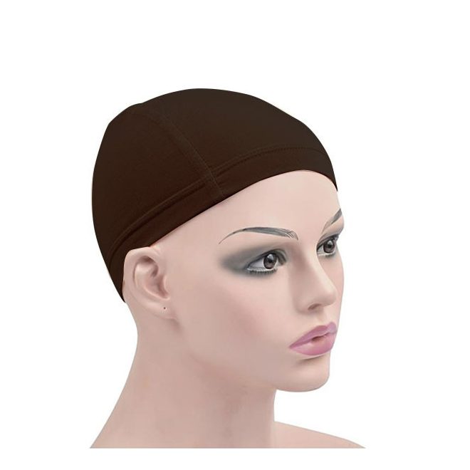 Dream Deluxe Wig Cap Rugalmas Paróka Hajháló Sötétbarna Színben 2db