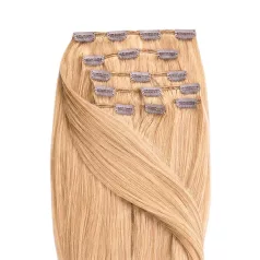   Csatos Emberi Póthaj Classic Aranyszőke Színben 60cm (Szín #16)