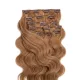 Csatos Hullámos Emberi Póthaj Classic Sötétszőke Színben 40cm Body Wave (Szín #12)