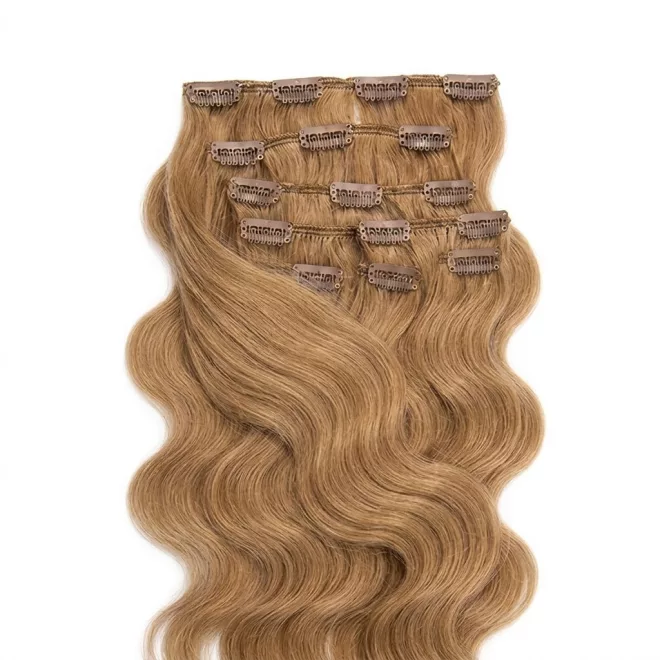 Csatos Hullámos Emberi Póthaj Classic Középszőke Színben 40cm Body Wave (Szín #14)