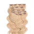 Csatos Hullámos Emberi Póthaj Classic Aranyszőke Színben 40cm Body Wave (Szín #16)