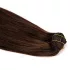 Csatos Hullámos Emberi Póthaj Classic Sötétbarna Színben 40cm Body Wave (Szín #4)