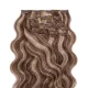 Csatos Hullámos Emberi Póthaj Classic Melírozott Színben 40cm Body Wave (Szín #6/60)