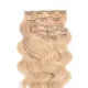 Csatos Hullámos Emberi Póthaj Classic Mézszőke Színben 60cm Body Wave (Szín #22)