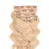 Csatos Hullámos Emberi Póthaj Classic Világosszőke Színben 60cm Body Wave (Szín #24)