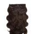 Csatos Hullámos Emberi Póthaj Classic Sötétbarna Színben 60cm Body Wave (Szín #4)