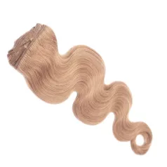   Csatos Hullámos Emberi Póthaj Standard Sötétszőke Színben 40cm Body Wave (Szín #12)