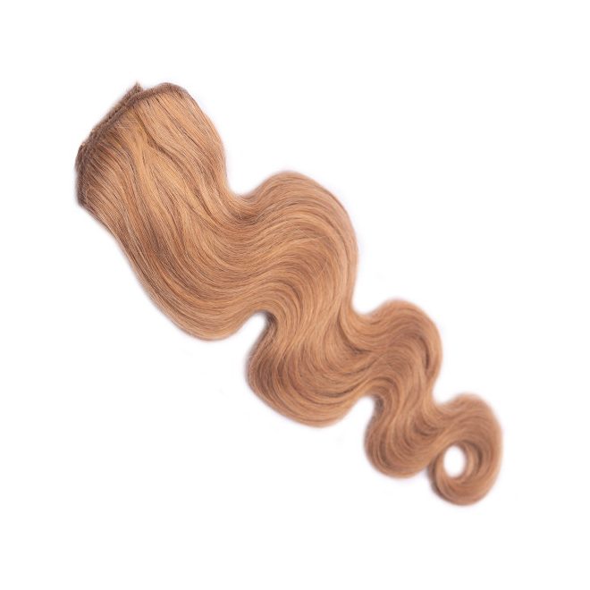 Csatos Hullámos Emberi Póthaj Középszőke Színben 40cm Body Wave (Szín #14)