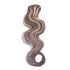 Csatos Hullámos Emberi Póthaj Melírozott Színben 40cm Body Wave (Szín #6/60)
