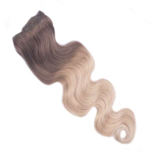 Csatos Hullámos Emberi Póthaj Ombre Színben 50cm Body Wave (Szín #OMBRE)