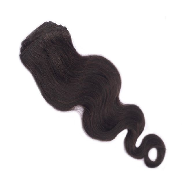 Csatos Hullámos Emberi Póthaj Natúr Barna Színben 60cm Body Wave (Szín #2)
