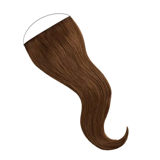 Damilos Flip-In Emberi Póthaj Standard Középbarna Színben 50cm (Szín #6) – Damilos Flip-In emberi póthaj Középbarna 50cm #6
