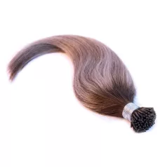   Keratinos I-TIP Emberi Póthaj Classic Mikró Gyűrűzéshez Balayage Aranyszőke - Barna 50cm (4T8/18C)