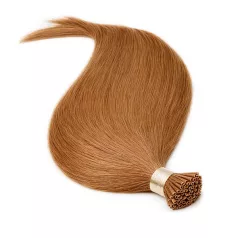   Keratinos I-TIP Emberi Póthaj Classic Mikró Gyűrűzéshez Sötétszőke 60cm (Szín #12)