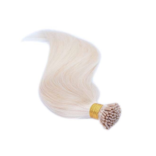 Keratinos I-TIP Emberi Póthaj Mikró Gyűrűzéshez Mézszőke 60cm (Szín #22)