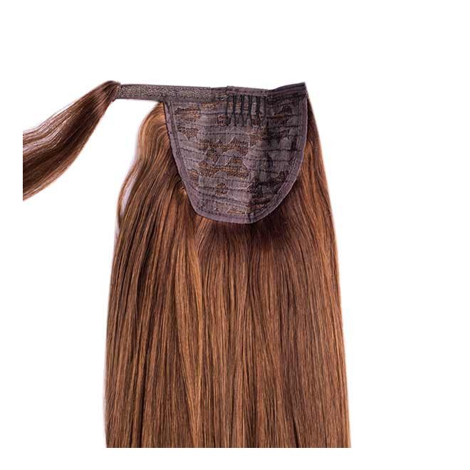 Lófarok Copf Emberi Póthaj Középbarna Színben 60cm (Szín#6)