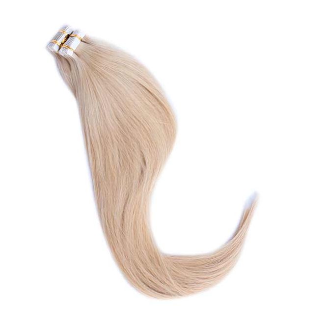TAPE IN Ragasztócsíkos Póthaj Platinaszőke Színben 50cm (Szín #613)