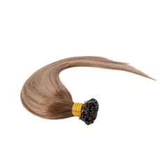   Keratinos U-TIP Emberi Póthaj Standard Mikró Gyűrűzéshez Balayage Aranyszőke - Barna 50cm (4T8/18C)