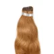 Tresszelt Emberi Póthaj Classic Aranybarna Színben 50cm (Weft Haj #10)