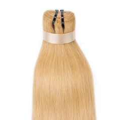   Tresszelt Emberi Póthaj Classic Mézszőke Színben 50cm (Weft Haj #22)