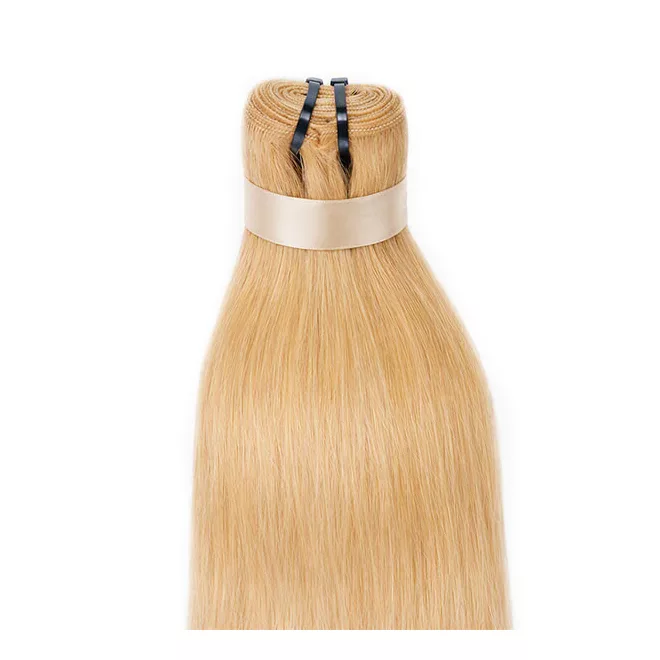Tresszelt Emberi Póthaj Classic Mézszőke Színben 50cm (Weft Haj #22)