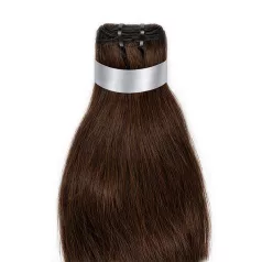   Tresszelt Emberi Póthaj Classic Sötétbarna Színben 50cm (Weft Haj #4)