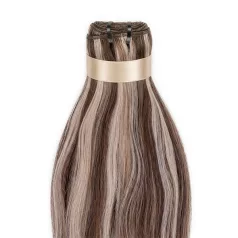   Tresszelt Emberi Póthaj Classic Melírozott Színben 50cm (Weft Haj #6/60)