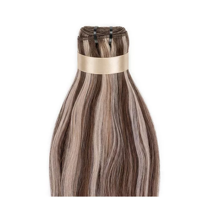 Tresszelt Emberi Póthaj Classic Melírozott Színben 50cm (Weft Haj #6/60)