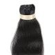 Tresszelt Emberi Póthaj Classic Koromfekete Színben 60cm (Weft Haj #1)