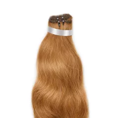   Tresszelt Emberi Póthaj Classic Aranybarna Színben 60cm (Weft Haj #10)