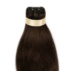   Tresszelt Emberi Póthaj Classic Natúr Barna Színben 60cm (Weft Haj #2)