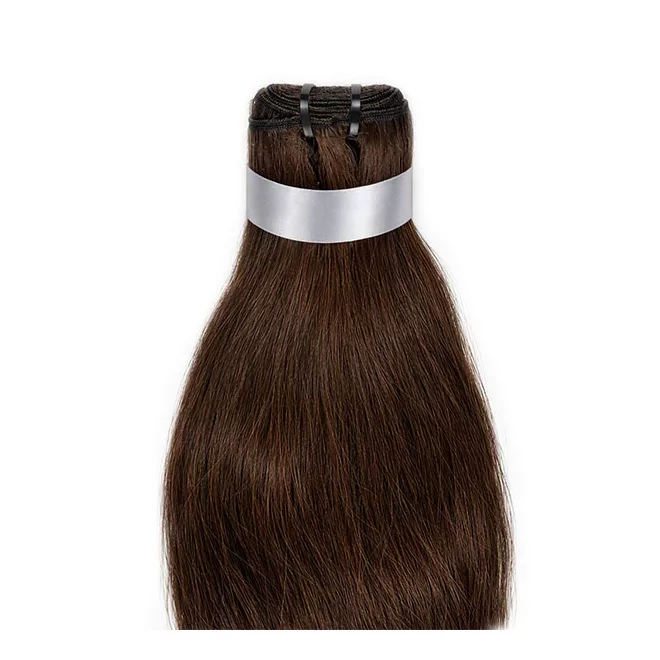 Tresszelt Emberi Póthaj Classic Sötétbarna Színben 60cm (Weft Haj #4)