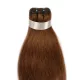 Tresszelt Emberi Póthaj Classic Középbarna Színben 60cm (Weft Haj #6)