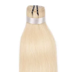   Tresszelt Emberi Póthaj Classic Világos Platinaszőke Színben 60cm (Weft Haj #60)