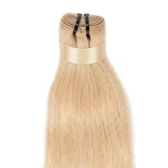   Tresszelt Emberi Póthaj Classic Platinaszőke Színben 60cm (Weft Haj #613)