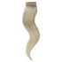 Tresszelt Emberi Póthaj Világos Platinaszőke Színben 50cm (Weft Haj #60)