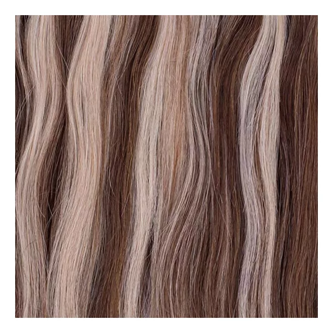 Tresszelt Emberi Póthaj Standard Melírozott Színben 50cm (Weft Haj #6/60)
