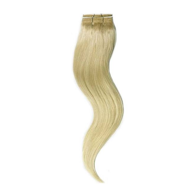 Tresszelt Emberi Póthaj Aranyszőke Színben 60cm (Weft Haj #16)