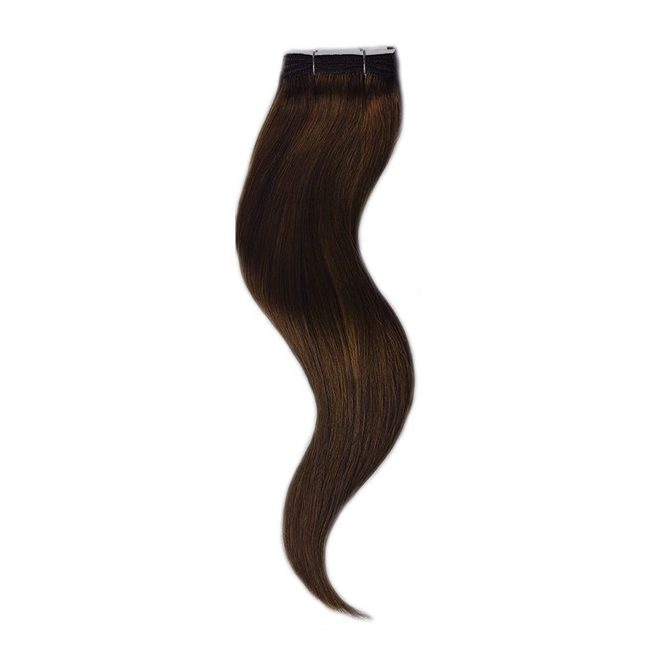 Tresszelt Emberi Póthaj Natúr Barna Színben 60cm (Weft Haj #2)