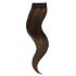 Tresszelt Emberi Póthaj Sötétbarna Színben 60cm (Weft Haj #4)
