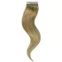 Tresszelt Emberi Póthaj Standard Világosbarna Színben 60cm (Weft Haj #8) - tresszelt weft emberi póthaj hajhosszabbításhoz