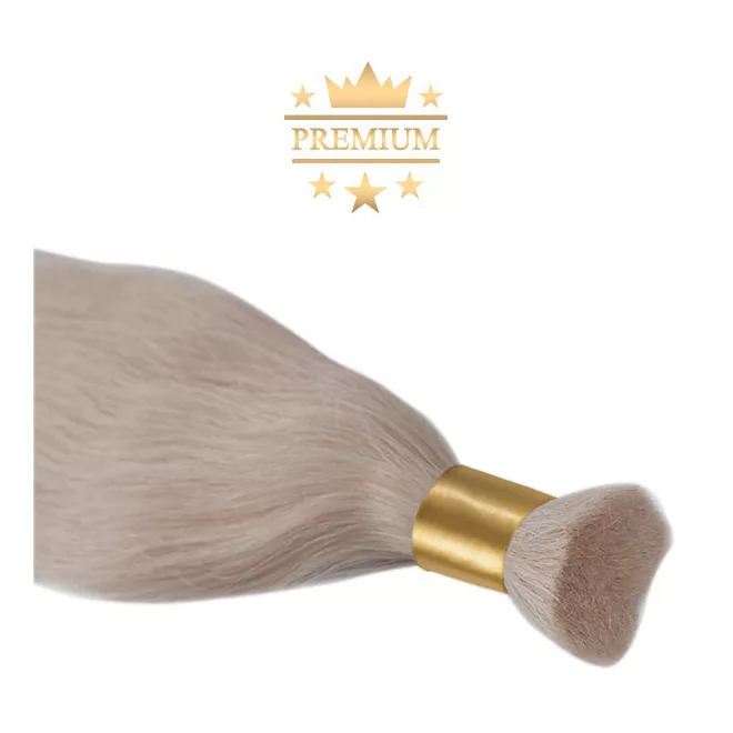 Prémium Natúr Haj Hamvas Platinaszőke Double Drawn 60cm (Szín #613) - prémium natúr bulk emberi póthaj Double Drawn kivitelben
