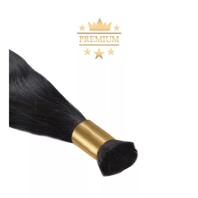 Prémium Natúr Póthaj Natúrfekete Double Drawn 50cm (Szín #1b)